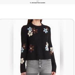 Luxury RAILS sweater Black, Brown and Blue